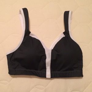 Moving comfort black white sports bra S small