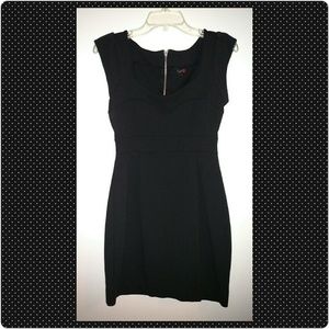 Black sheath dress
