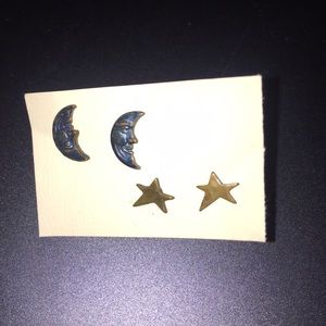 Star and Moon earrings