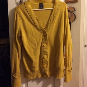 Mustard yellow cardigan