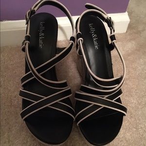 Black and Tan Wedges