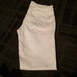 Skinny white jeans