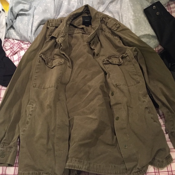 Forrest green army jacket