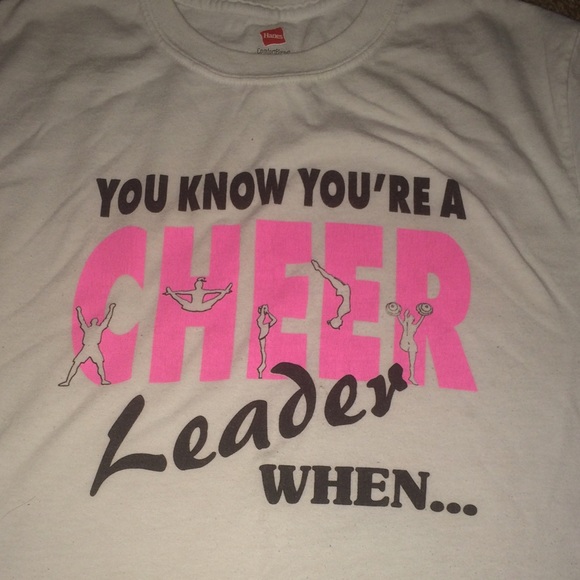 Tops - You know you're a cheerleader when... Shirt size S