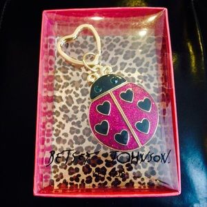 Betsey Johnson ladybug keychain