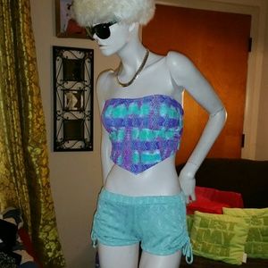 NEW HANKERCHIEF TANKINI with CROCHET