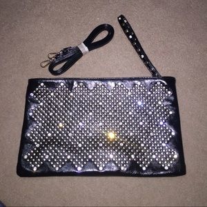Studded Wristlet/Shoulder Bag
