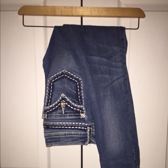 Miss Me Big Stitch Skinny Jean