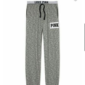 nwot pink VS grey boyfriend sweats