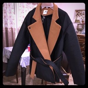 Black and brown coat