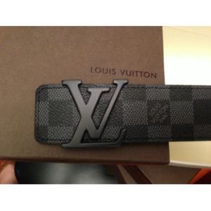 Black Louis Vuitton Men's belt