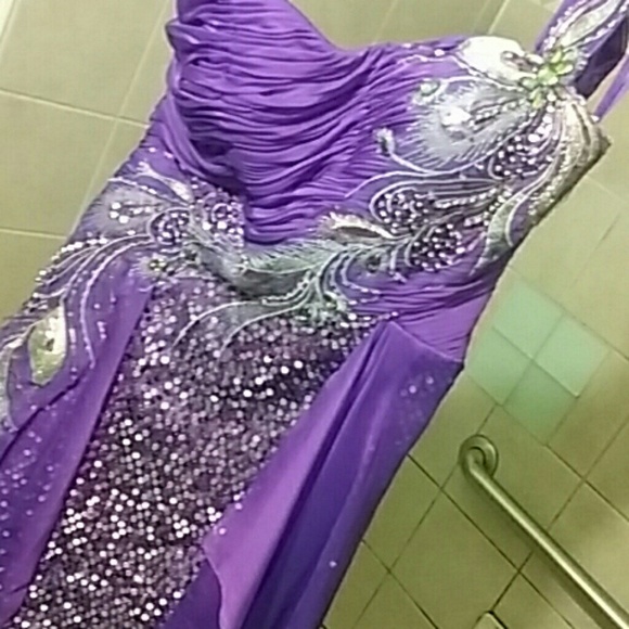 Purple prom dress