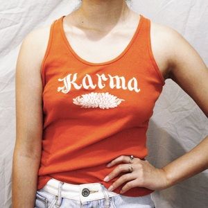Lucky Brand 'Good Karma' Embroidered Tank - S