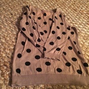 Polka dot sweater