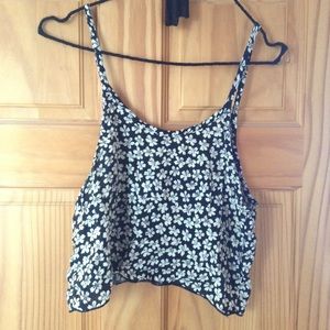 RARE Brandy Melville Jacqueline Floral Crop Tank