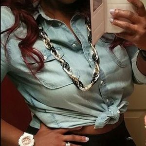 Chambray Jean Button up