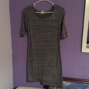 Derek Heart Body Con Grey Dress