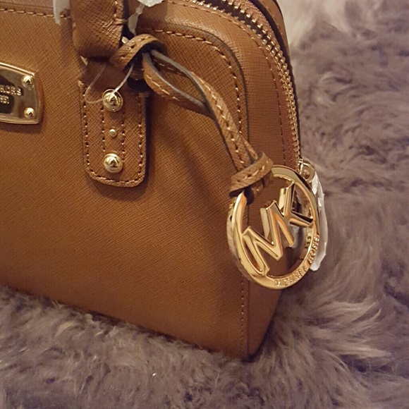 Michael Kors Tan Mini Saffiano Leather Satchel - Picture 3 of 4