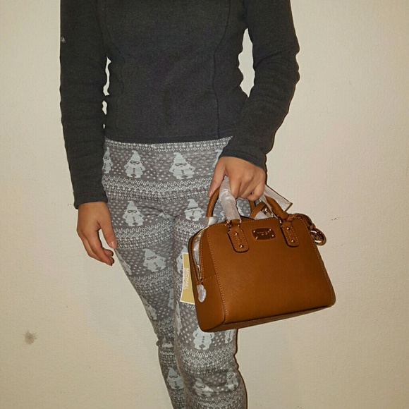 Michael Kors Tan Mini Saffiano Leather Satchel - Picture 4 of 4