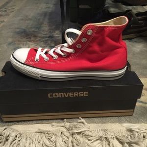 red sparkly converse