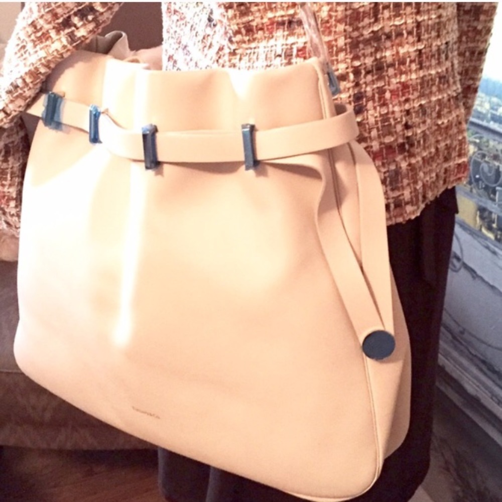 TIFFANY & Company Blair Ivory Leather Bag NWOT - Picture 5 of 7