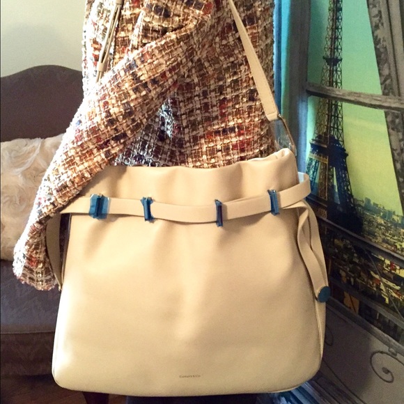 TIFFANY & Company Blair Ivory Leather Bag NWOT - Picture 2 of 7