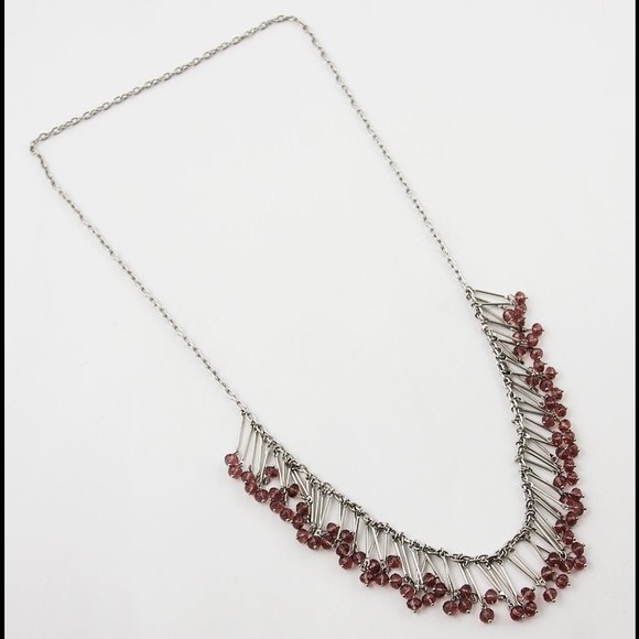 Free People Jewelry - Free people shaker necklace amethyst crystals new
