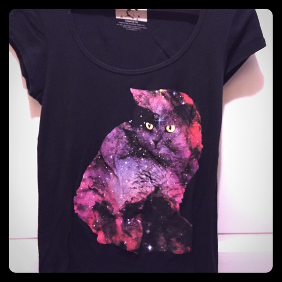 Threadless Celestial Cat shirt - Picture 1 of 2