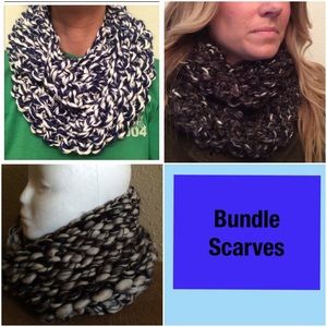 Bundle of Knitted Scarves
