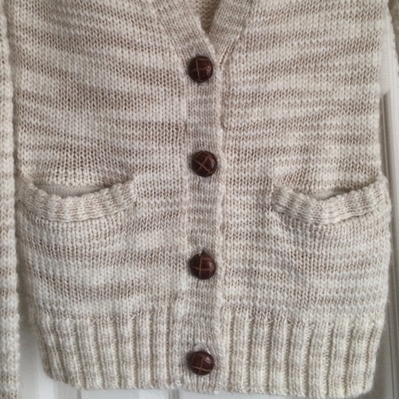 Tan button down sweater - Picture 2 of 3