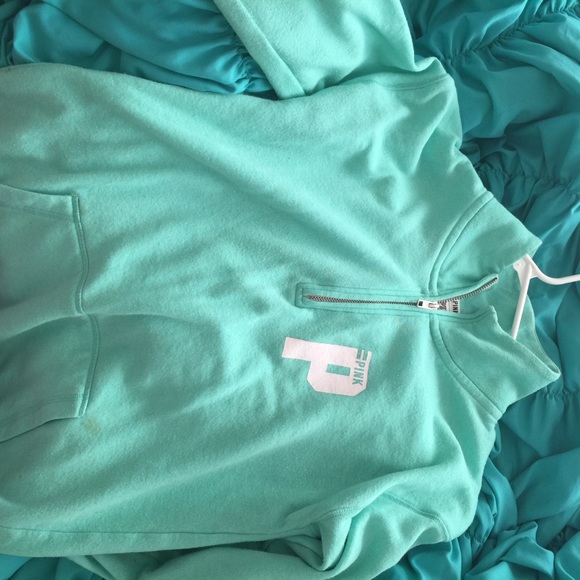 PINK Boyfriend Zip Pullover