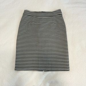 Stretchy Striped Pencil Skirt