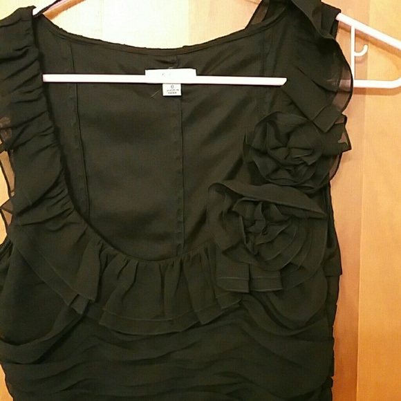 Worn 1x sheer black ruched overlay dredd - Picture 2 of 3