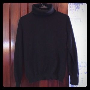 Black Cashmere Turtle Neck Sweater