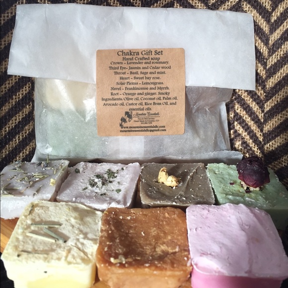 Chakra hand crafted soap gift set