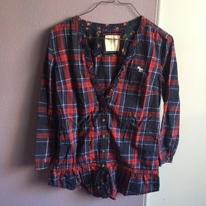 Abercrombie & Fitch | Plaid V-Neck Tunic