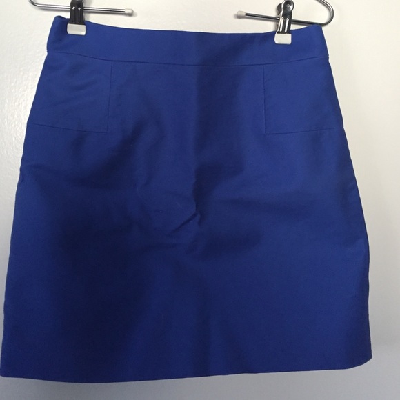 JCrew blue mini skirt