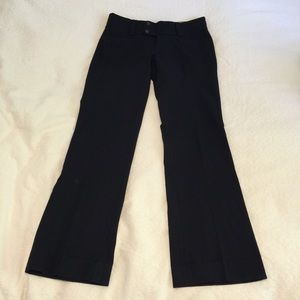 Tab Waist Sloan Fit Black Pants