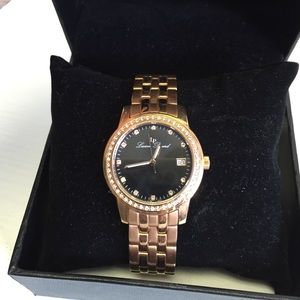 Lucien Piccard rose gold watch