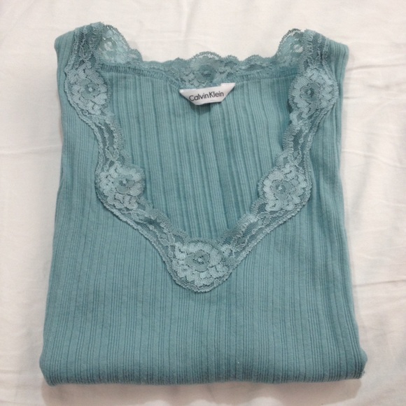 Floral Lace Ribbed Tank