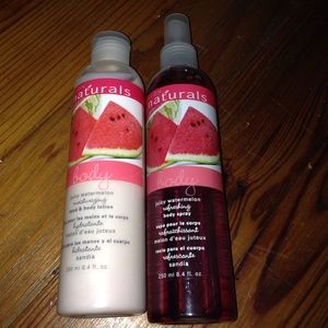 Avon naturals body lotion & spray