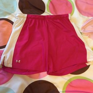 Pink Under Armour shorts