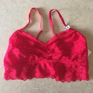 VS Red Bralette