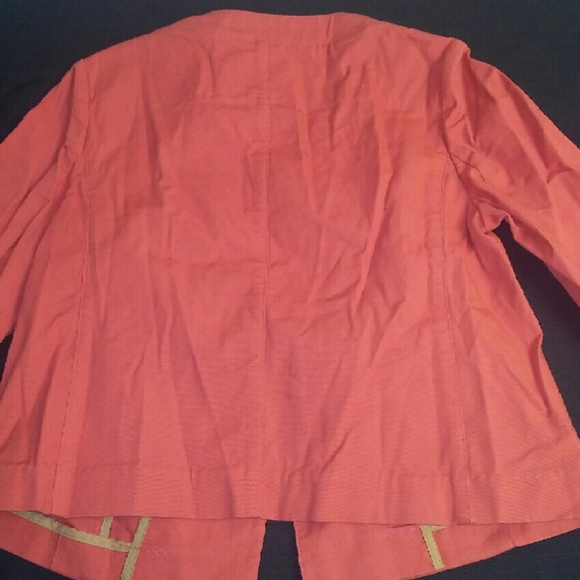 Talbots Swing Jacket coral size 2p - Picture 2 of 2