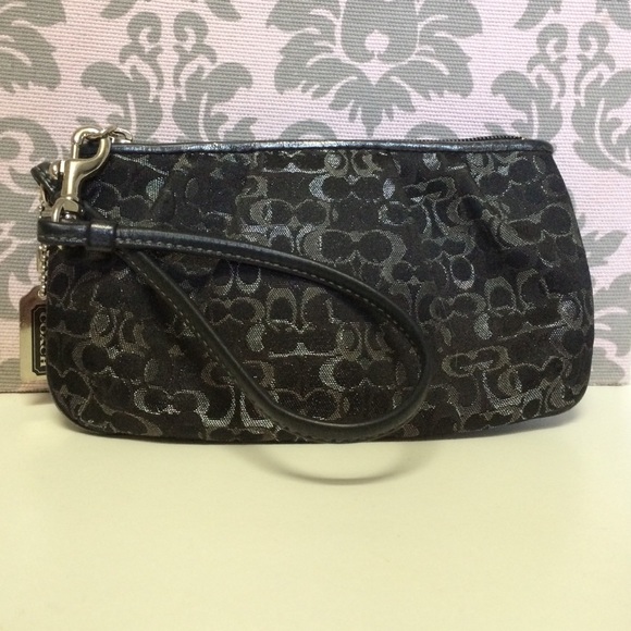 Coach Black with Silver shimmering Classic C's