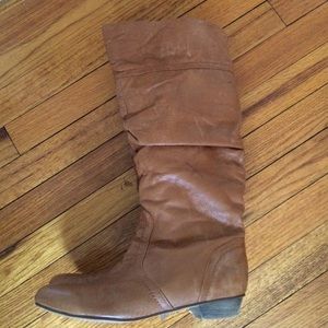 Steve Madden Leather Boots in Cognac