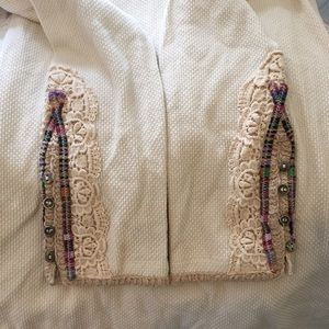 Free People waffle shirt