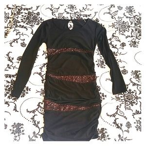 long sleeve new years eve dress