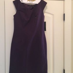 Purple cap sleeve dress