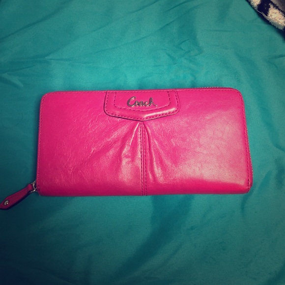 Pink coach wallet